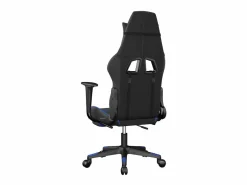 Silla gaming de masaje y reposapiés cuero sintético negro^vidaxl Discount