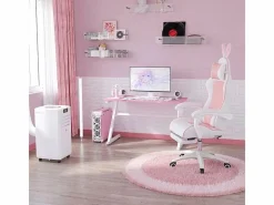 Silla Gaming ergonómica - con soporte lumbar y reposapiés - altura e inclinación ajustable - 65x63x136/142cm^DripeX Online