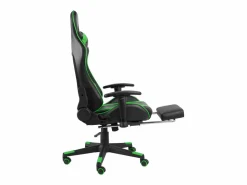 vidaxl Silla Gaming|Silla gaming giratoria con reposapiés PVC