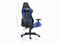 Silla gaming giratoria PVC^vidaxl Best