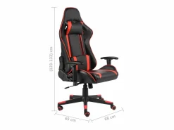 Silla gaming giratoria PVC^vidaxl Best