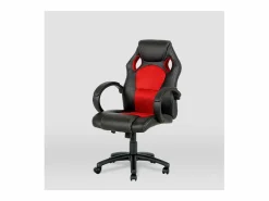 Silla Gaming|Silla gaming Olimpia tapizada en piel sintética negro/, 118/127cm(alto) 64.5cm(ancho)