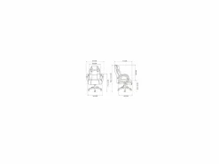 Silla Gaming|Silla gaming Olimpia tapizada en piel sintética negro/, 118/127cm(alto) 64.5cm(ancho)