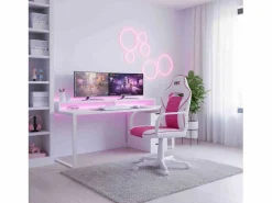 Silla gaming XTR Junior altura regulable símil piel blanco/ 98-108x60x60 cm Adec^Basic Hot