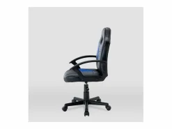 Silla gaming Zoe tapizada en piel sintética negro/, 92/102cm(alto) 56cm(ancho) 54cm(l Azul Outlet