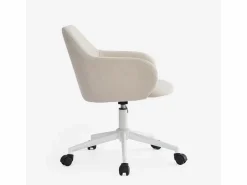 FRANCHINISHOP Silla De Escritorio|Silla giratoria de tela con reposabrazos para oficina y teletrabajo Kivri -