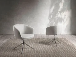 Angel Cerda Silla giratoria tela claro 4133 Gris Discount