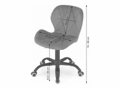 Silla De Escritorio|Silla giratoria Valora NOTO de terciopelo , ergonómica para oficina