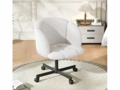 Merax Silla De Escritorio|Silla giratoria/de oficina/de ordenador - 66 x 64 x 87 cm - Giratoria 360° - Terciopelo -
