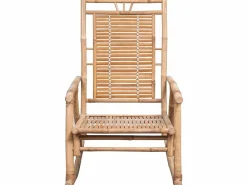 Sillón Balancín|Silla mecedora con cojín bambú PWFG29416