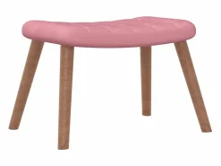 Silla mecedora con reposapiés terciopelo^vidaxl Online