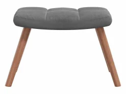 vidaxl Sillón Balancín|Silla mecedora con reposapiés terciopelo oscuro