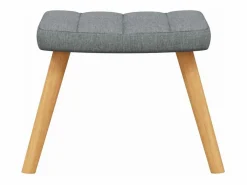 Silla mecedora con reposapiés tela claro^vidaxl Outlet