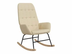 Silla mecedora de tela color^vidaxl Sale