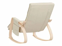 vidaxl Sillón Balancín|Silla mecedora de tela color