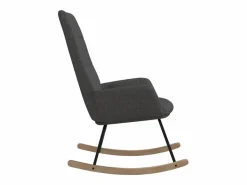 vidaxl Sillón Balancín|Silla mecedora de tela claro