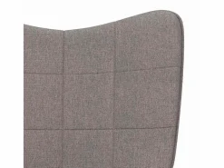 Silla mecedora de tela gris taupe^vidaxl Best