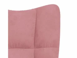 vidaxl Sillón Balancín|Silla mecedora de terciopelo
