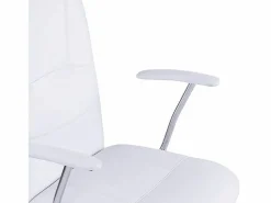 Silla oficina escritorio blanca polipiel^ Hot