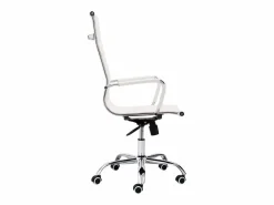 Silla Oficina Estudio Jou Blanca con Ruedas y Regulable 64x116x64 cm Blanco Best