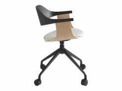 Angel Cerda Silla oficina giratoria tela claro y pvc negro 4130 Gris Sale
