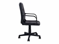 Silla De Oficina|Silla Oficina Gris Antracita con Ruedas, Regulable y Reposabrazos, 57x103x46 cm