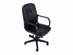 Silla De Oficina|Silla Oficina Gris Antracita con Ruedas, Regulable y Reposabrazos, 57x103x46 cm