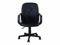Silla De Oficina|Silla Oficina Gris Antracita con Ruedas, Regulable y Reposabrazos, 57x103x46 cm