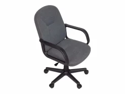 Silla Oficina Antracita con Ruedas, Reposabrazos y Regulable 57x103x46 cm^ New