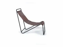 Giner y colomer Sillón De Piel|SILLA TAPIZADA PIEL Marrón. 88x100x50