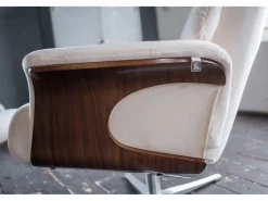 Kawola Sillón Escandinavo|Sillón - blanco terciopelo - TOSAR