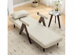 Sillón 3 en 1 con función cama, convertible, tejido de lino (64x68,5x93 cm)^ Best