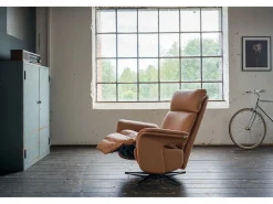 Kawola Sillón - marrón piel - NAMA Marru00f3n Outlet
