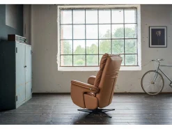 Kawola Sillón - marrón piel - NAMA Marru00f3n Outlet