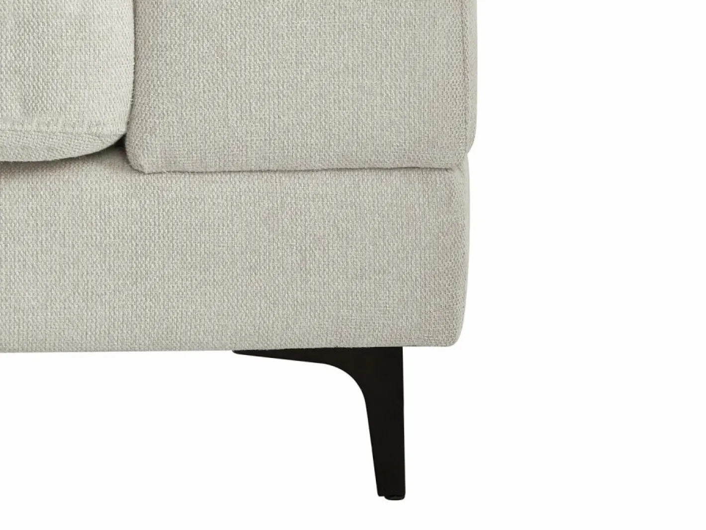 Vente-unique Sillón 1 plaza en tela texturizada de color JAMOLO Beige Hot