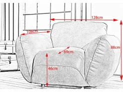 Kawola Sillón - piel - DAVITO Verde Clearance