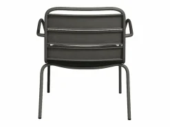 MYLIA Salones De Jardín|Sillón bajo de jardín apilable de metal - - MIRMANDE