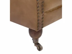 Les Tendances Sillón De Piel|Sillón Boskane de cuero marrón