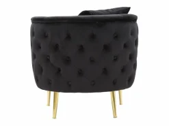 Sillón Bucarest 76x74x71 cm Negro Discount