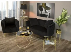 Sillón Bucarest 76x74x71 cm Negro Discount