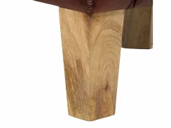 Sillón butaca de cuero auténtico marrón^vidaxl