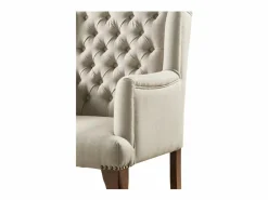Vente-unique Sillón|Sillón butaca tapizado de tela en color PARUNA