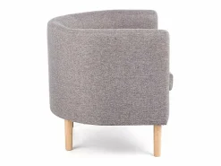 MSO Sillón Escandinavo|Sillón Cabriolet de tela con patas de madera maciza Soho