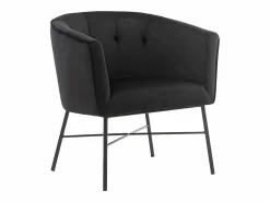 Vente-unique Sillón|Sillón Estilo Cabriolet|Sillón cabriolet de terciopelo capitoné FAKART