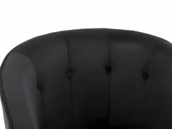 Vente-unique Sillón|Sillón Estilo Cabriolet|Sillón cabriolet de terciopelo capitoné FAKART