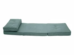 Miliboo Sillón Cama|Sillón cama de 1 plaza de tela verde celadón SALLY