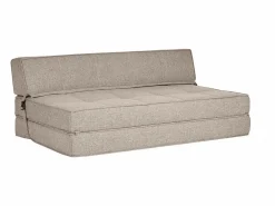 Sillón cama de 2 plazas de tela color topo KATY^Miliboo Outlet