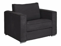 Sillón cama de apertura rápida de pana antracita 70 cm Colchón de 14 cm LORETO^Vente-unique Sale