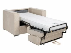 Sillón cama de apertura rápida de pana antracita 70 cm Colchón de 14 cm LORETO^Vente-unique Sale
