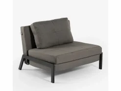 Modus Sofa Sillón Cama|Sillón cama de tela plegable para salón o despacho Selene - Gris Oscuro